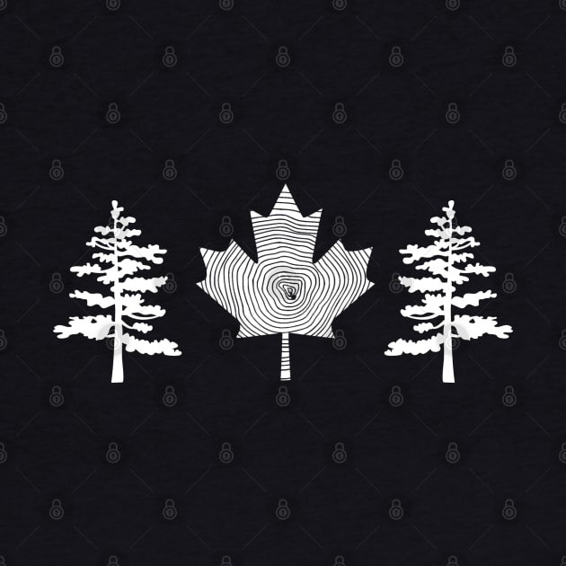 Tree Canada Flag by Tree Tees